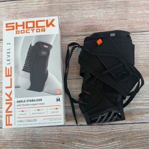 Shock Doctor Ankle Stabilizer Level 2 Flexible‎ Support Stays Black Medium 851